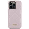 Guess GUHCP15LPSQSQSP iPhone 15 Pro 6.1 różowy/pink hardcase Quilted Metal Logo